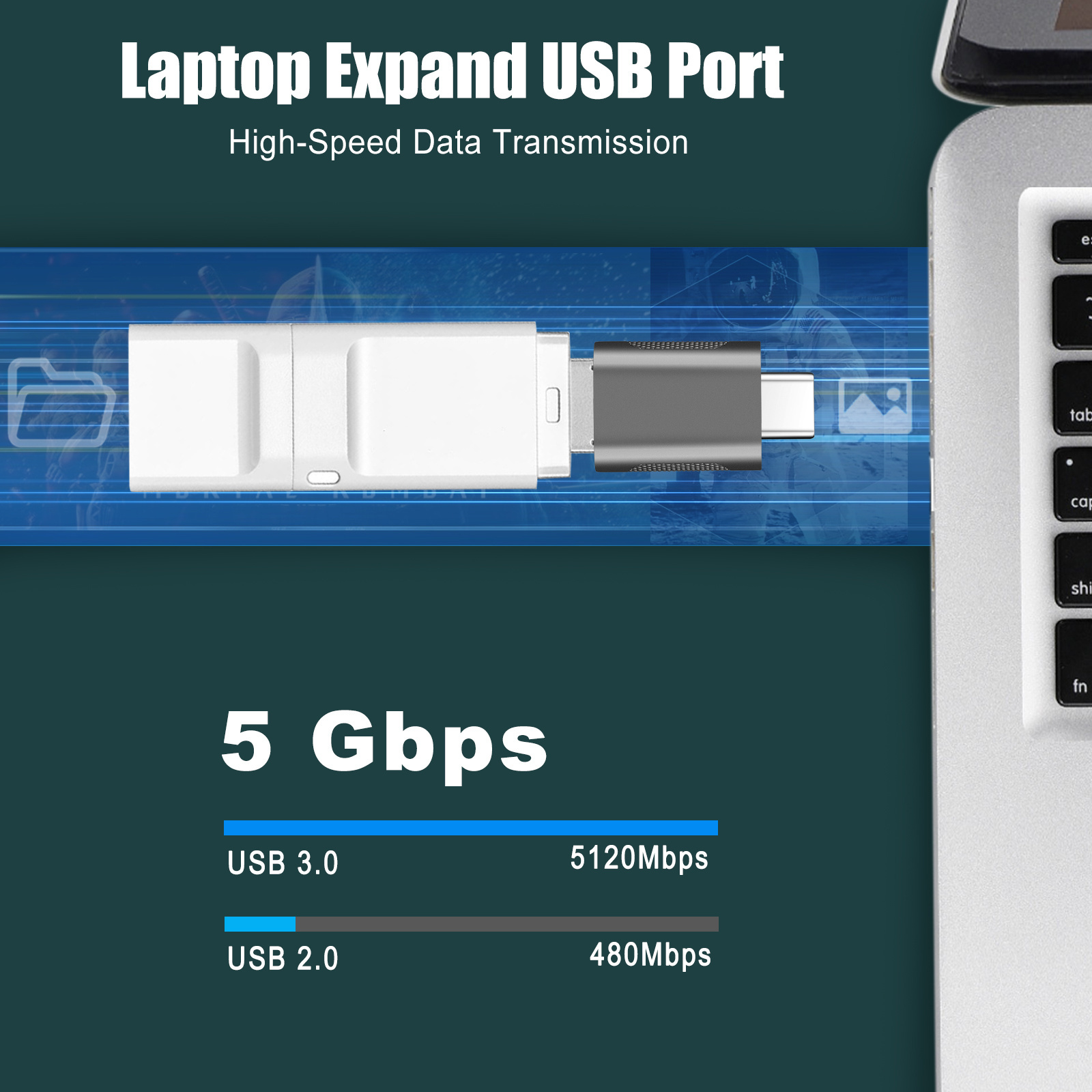 USB 3.0 adapter hot sale OTG connector type C male to USB A computer adapter