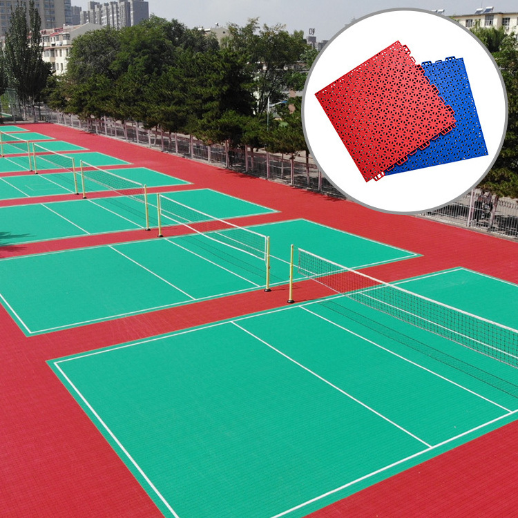 Outdoor Tennis Court Floor Tile New Design portable indoor tennis court flooring