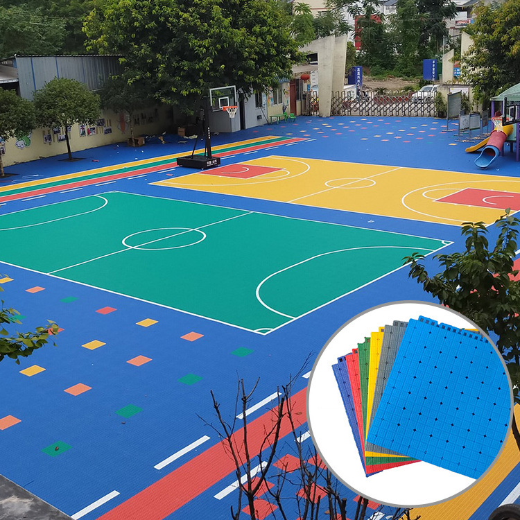 Wholesale Durable Portable tennis court floor tile  Basketball Court Flooring Outdoor Flooring