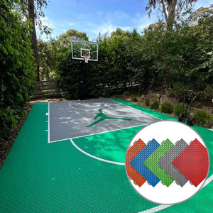 Suspended Basketball Court Floor Modular Outdoor Basketball Court Interlocking Plastic Floor Tile