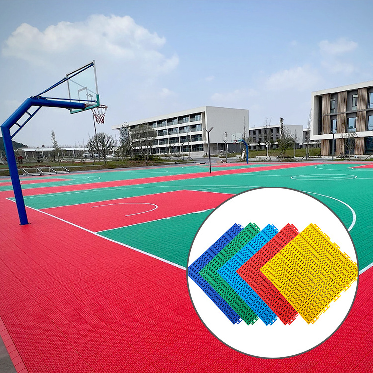 Pp Suspended outdoor Plastic Interlocking Basketball Court /tennis Court/Futsal Court