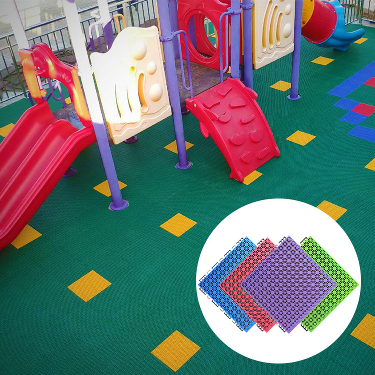 Pp Suspended Plastic Interlocking kindergarten Court /tennis Court/Futsal Court Assembled Floor For outdoor Sport tiles