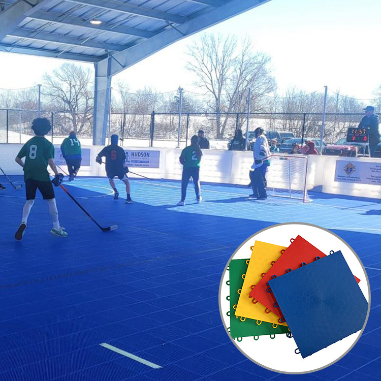 Top Quality Indoor Hockey Court Floor Tiles  Outdoor Roller Skating Interlock Flooring