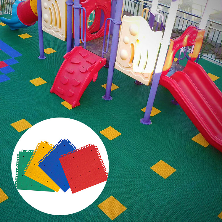 High Strength Pp Plastic Waterproof Interlock Tiles Portable Kindergarten Sports Floor