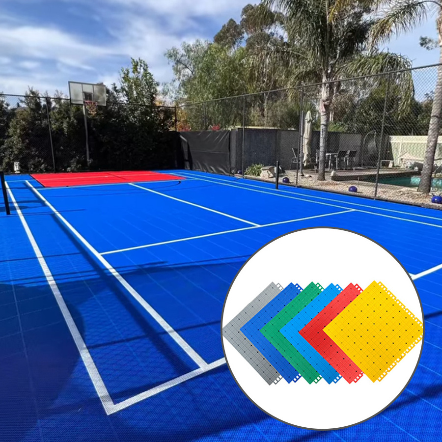 Wholesale Durable Portable tennis court floor tile  Basketball Court Flooring Outdoor Flooring