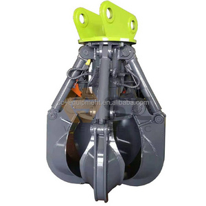 Excavator tools hydraulic orange peel grapple excavator grab bucket for metal Scrap Metal Grapple