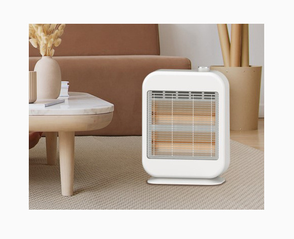 600W Small Electric quartz tube Fan Heater Portable Home Heaters Desktop Electric Infrared Tube Heater Fan