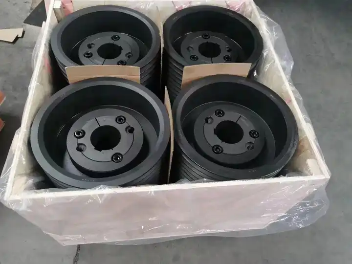 High quality and low price , precision bore V- 2Groove Sheave / Cast Iron Pulleys For Motor Transmission