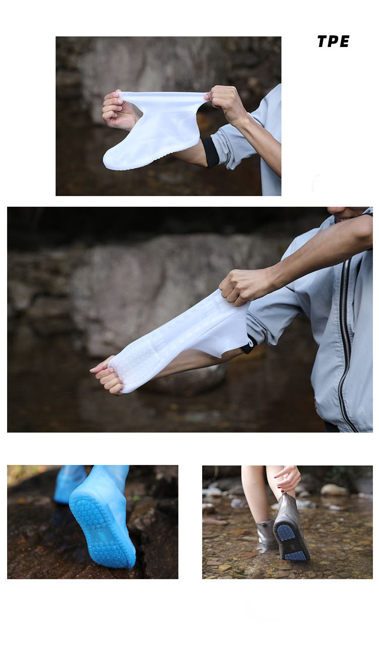 New Style Waterproof Running Shoe Cover Hot Selling Reusable Anti-Slip Rain Boots Shoe Cover