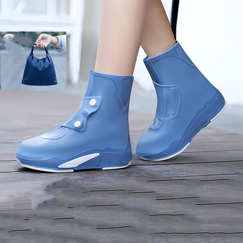 PVC Protective Shoe Cover Waterproof Motorcycle Biker Anti-slip Recyclable Reflective Plastic Rain Boot shoes Cover