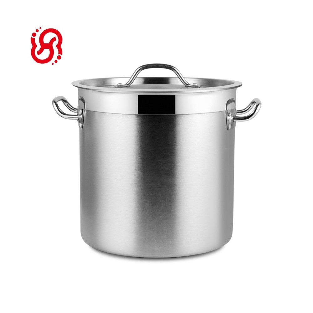 Cookware stainless steel large hot cooking stockpot soup and big soup pot