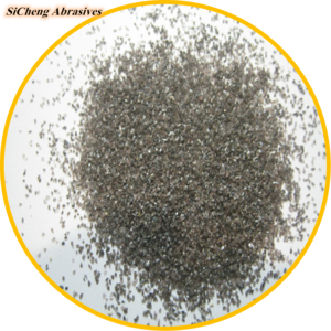 Brown aluminium oxide sand/fines/grains/grits/powder in abrasive