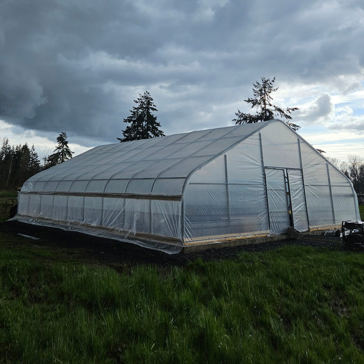 Large Size High Tunnel Agricultural Single-Span Film Greenhouse for growing Tomato Greenhouse