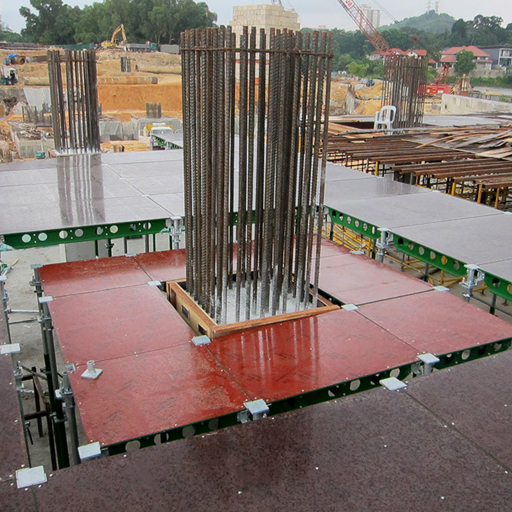 Custom made reusable aluminium formwork price concrete slab formwork concrete form work steel column Green Formwork for concrete