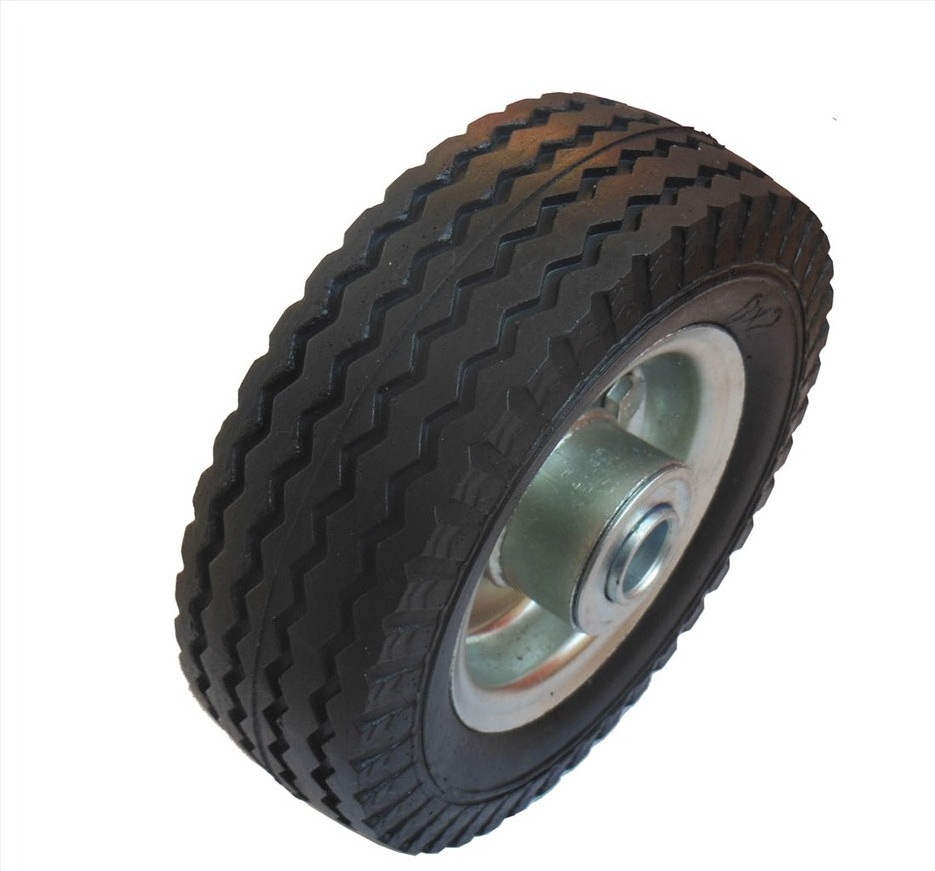 Solid Flat Free Wheels For Beach Cart Foam Tires