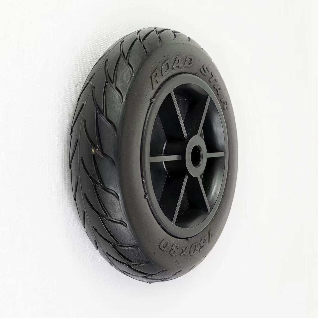 Solid Flat Free Wheels For Beach Cart Foam Tires