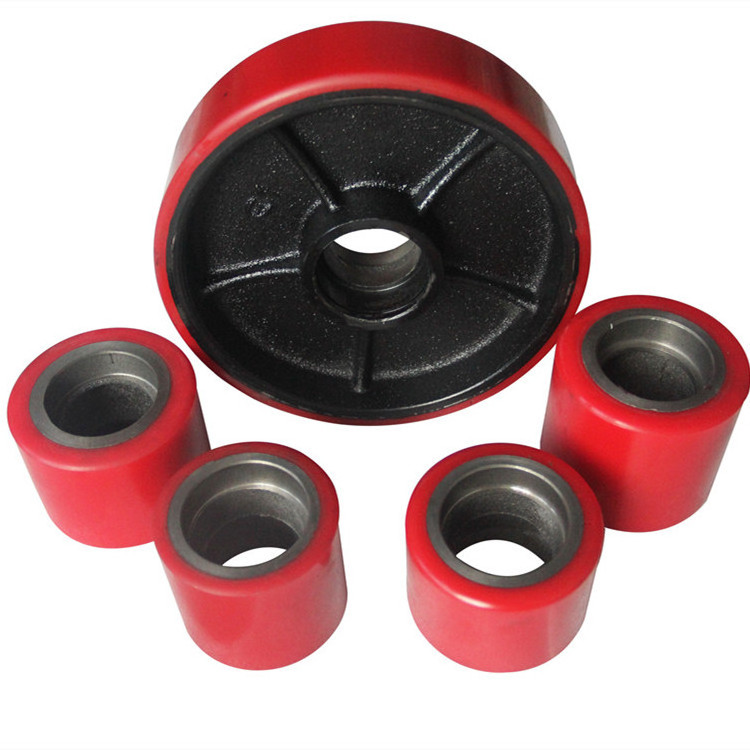 Manufacturer high quality custom solid polyurethane wheels for forklift