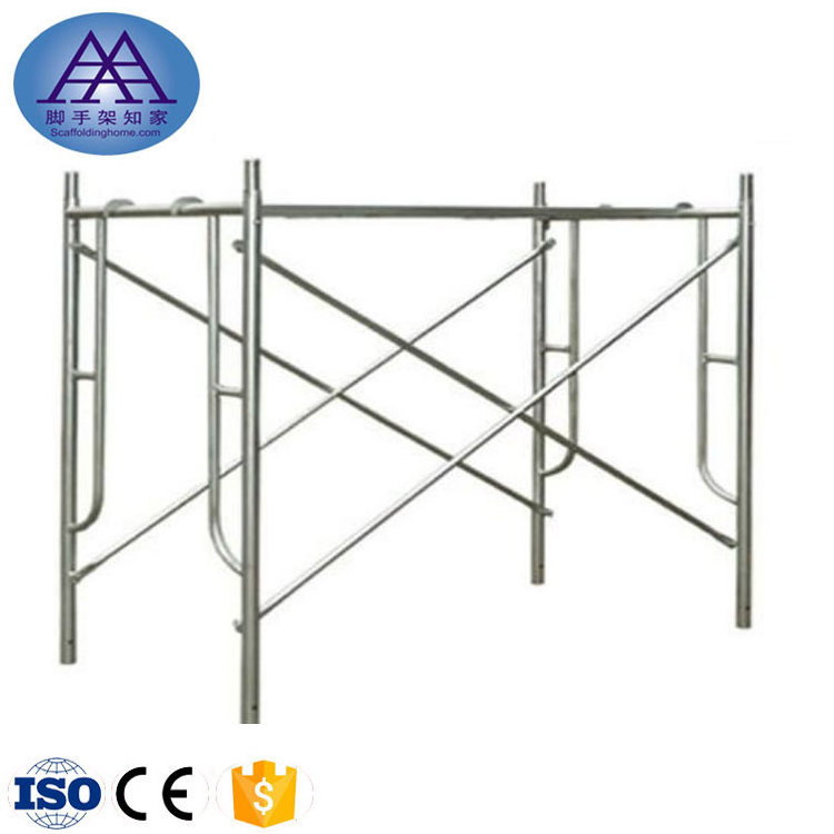 Mason Frame Q235 Q345 Scaffolding Foldable Mobile Heavy Duty Galvanized H Frame Scaffold for Sales