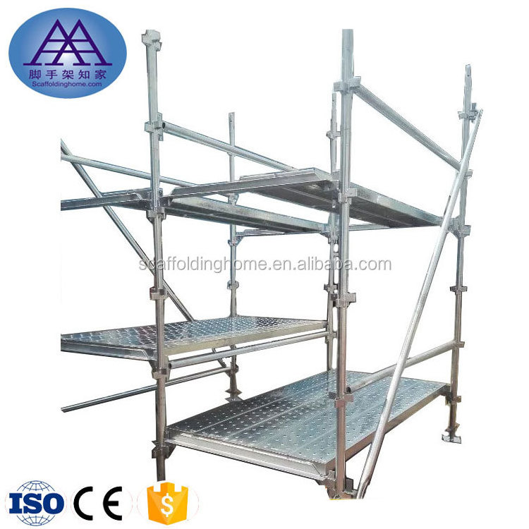 Kwikstage Scaffolding System tower Galvanized painted used kwick Duty Quick stage aluminium Platform banana scaffold