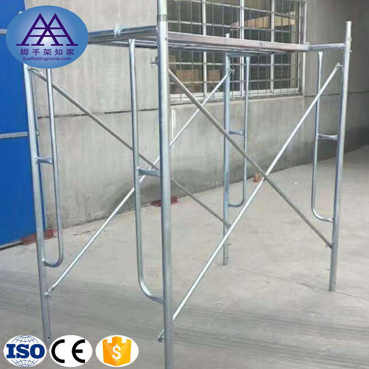 Mason Frame Q235 Q345 Scaffolding Foldable Mobile Heavy Duty Galvanized H Frame Scaffold for Sales