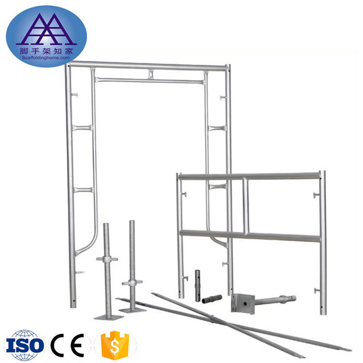 Mason Frame Q235 Q345 Scaffolding Foldable Mobile Heavy Duty Galvanized H Frame Scaffold for Sales