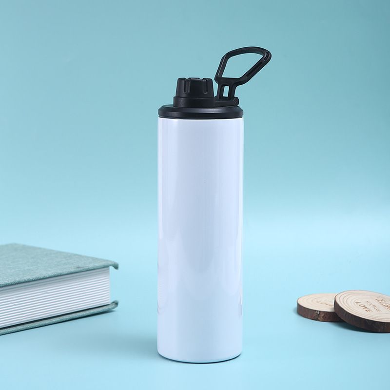 USA 20oz Sublimation blank stainless steel vacuum insulated sublimation straight tumbler sport water bottle with screw lid