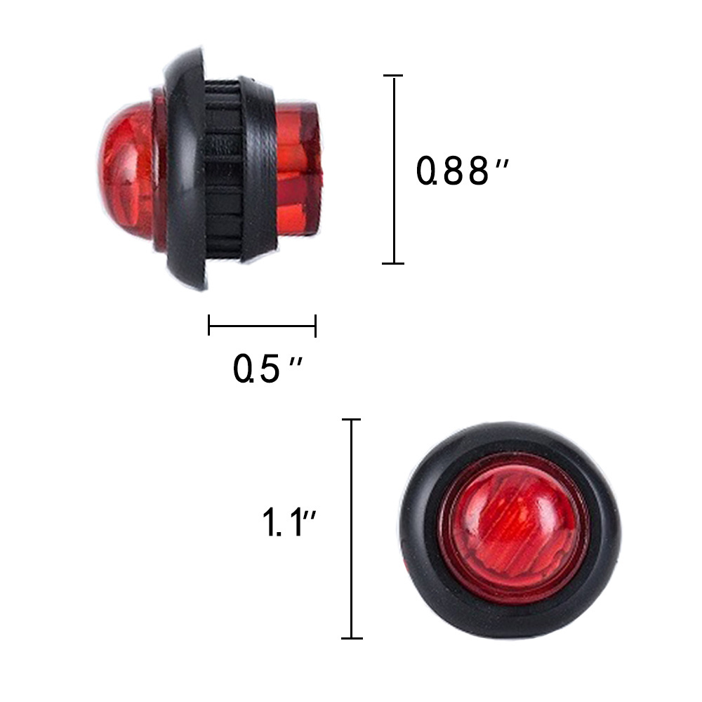 12V SAE/DOT Certification LED Lights for 3/4