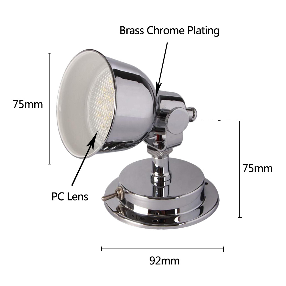 China Interior 12V LED cabin berth Lights for Boat/Ship/RV/Marine