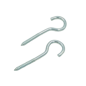 Taiwan Made Self Tapping Screw C Steel Eye Hook Screw Zinc Plated Hook With Various Size