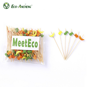 High Quality Biodegradable Disposable Party Decoration Bamboo Cocktail Picks