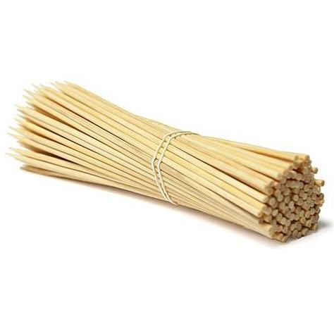 Food grade disposable flat BBQ bamboo skewer stick 25cm 4mm