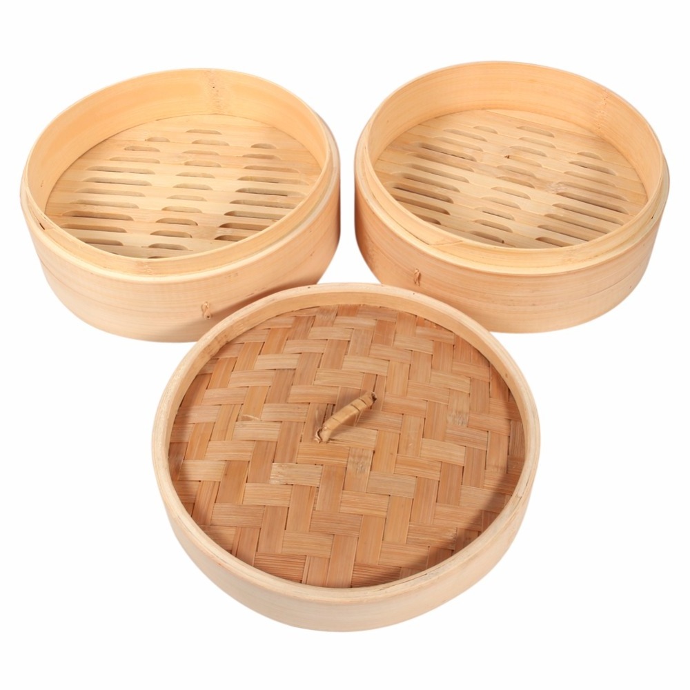 Custom logo mini food steamers bamboo steamer favors