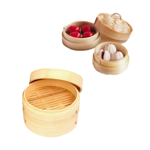 Custom logo mini food steamers bamboo steamer favors