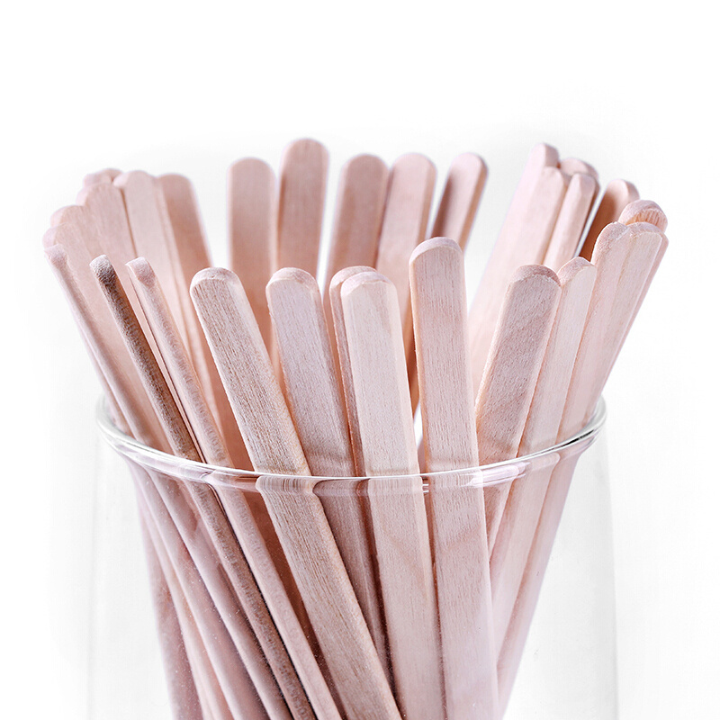 Eco friendly natural birch wooden coffee stir disposable stick