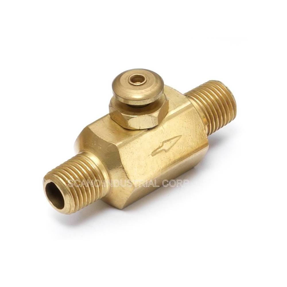 VB11 Brass Male Thread Push Button valve Switch shut off valve