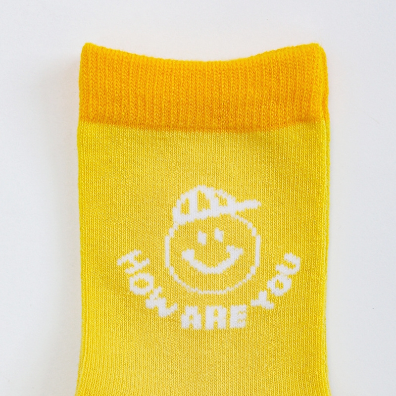 Wholesale Custom Design Children Cute Kids Socks Colorful Cotton Girl School Teen Boy Socks Jacquard  Kid Cartoon Crew Sock