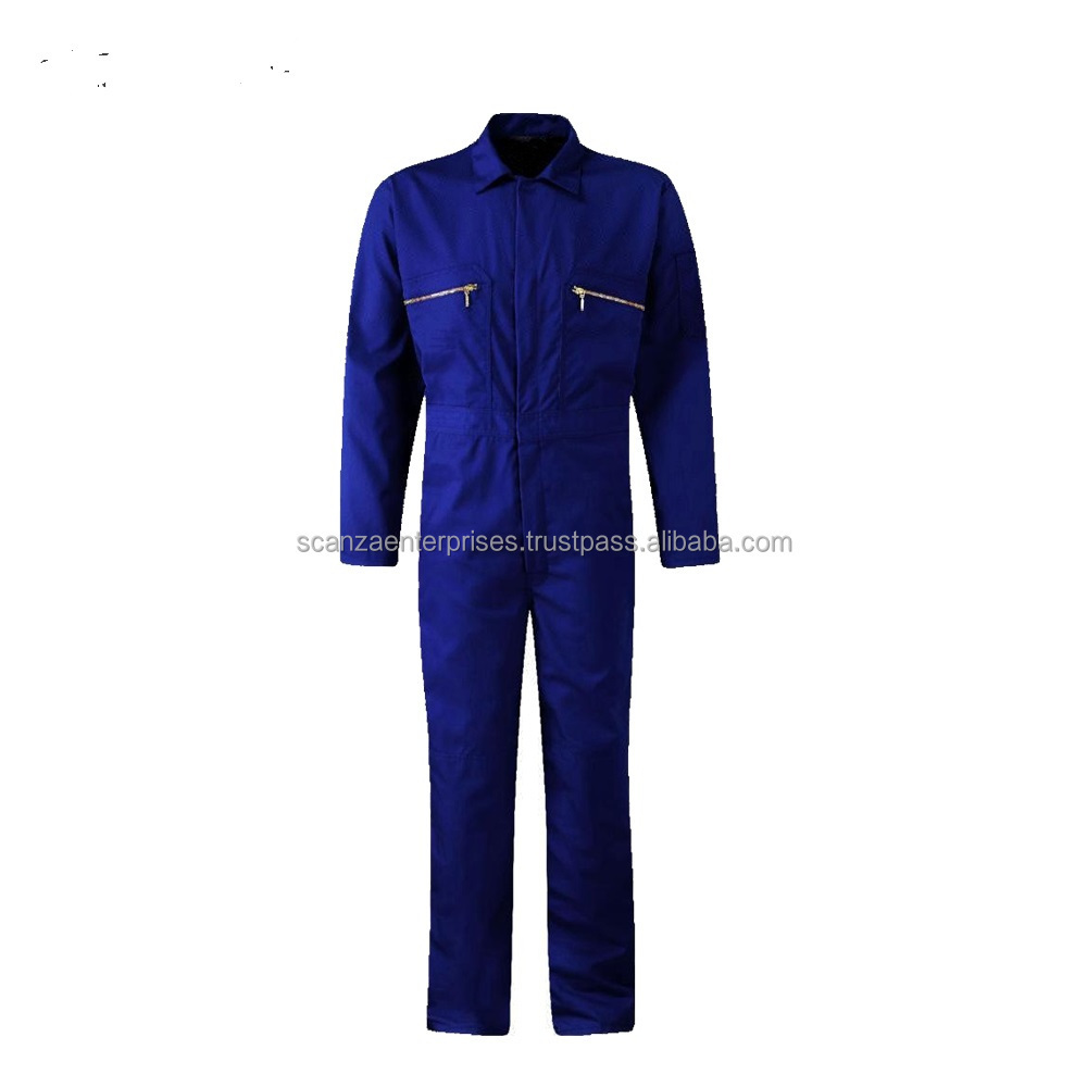 Workwear Reflective Flame Retardant Coverall Work Wear Coverall Clothes Cotton OEM Boiler Suit Coveralls Mechanics Comfortable