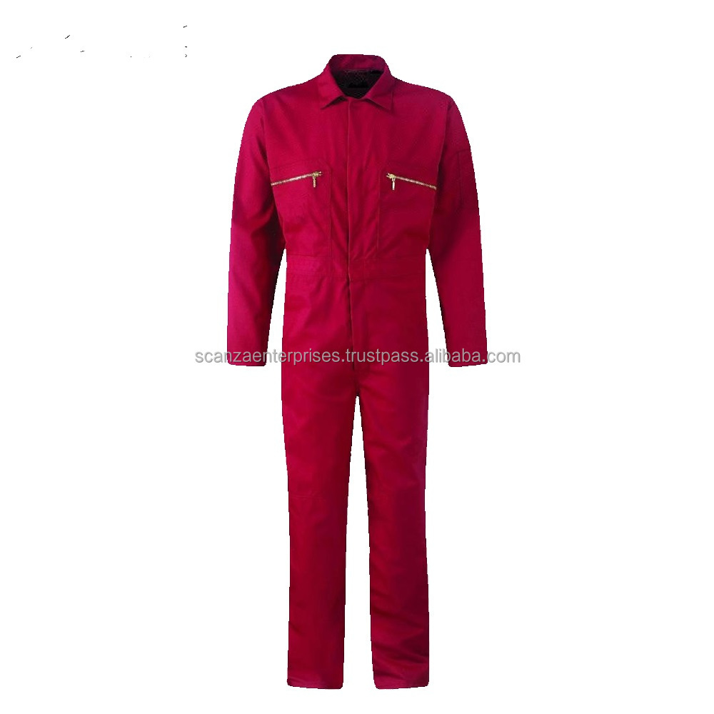 Workwear Reflective Flame Retardant Coverall Work Wear Coverall Clothes Cotton OEM Boiler Suit Coveralls Mechanics Comfortable