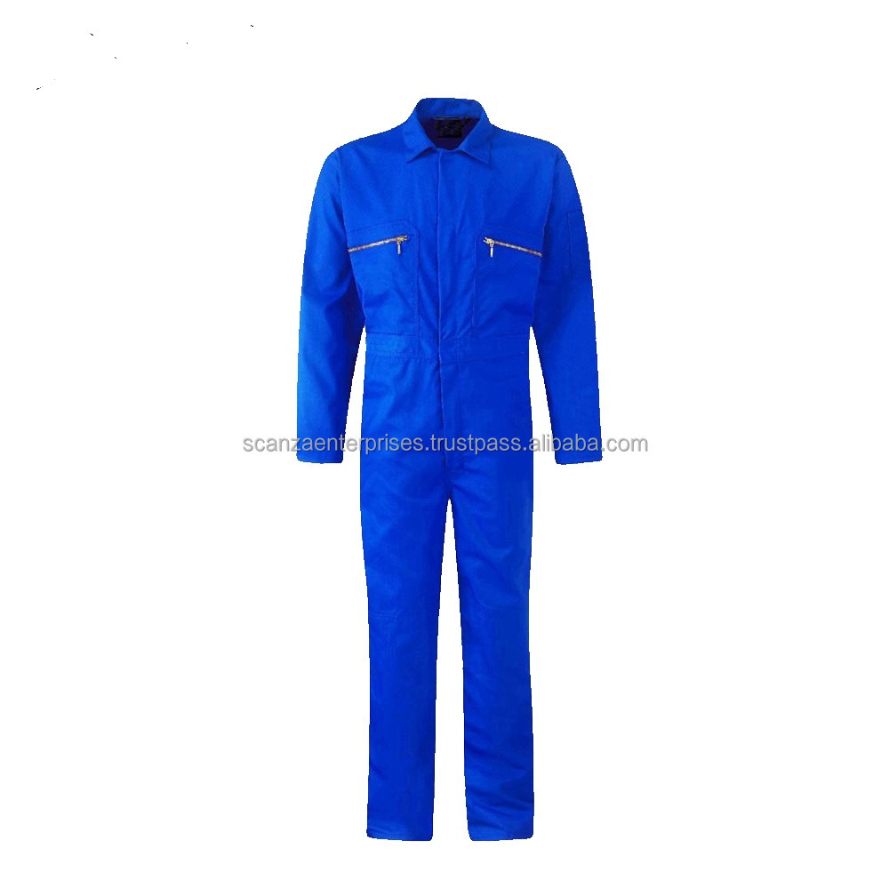 Workwear Reflective Flame Retardant Coverall Work Wear Coverall Clothes Cotton OEM Boiler Suit Coveralls Mechanics Comfortable