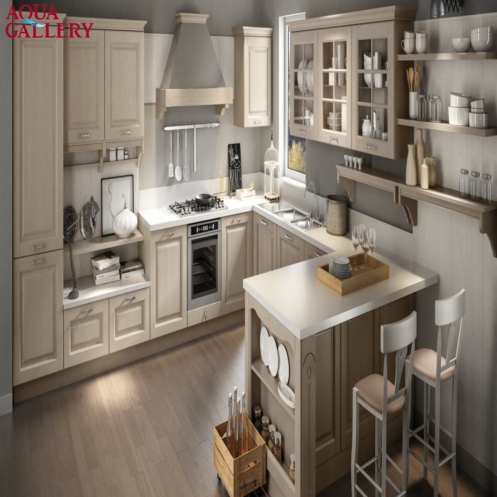 Classical Solid Wooden Customized Kitchen Pantry