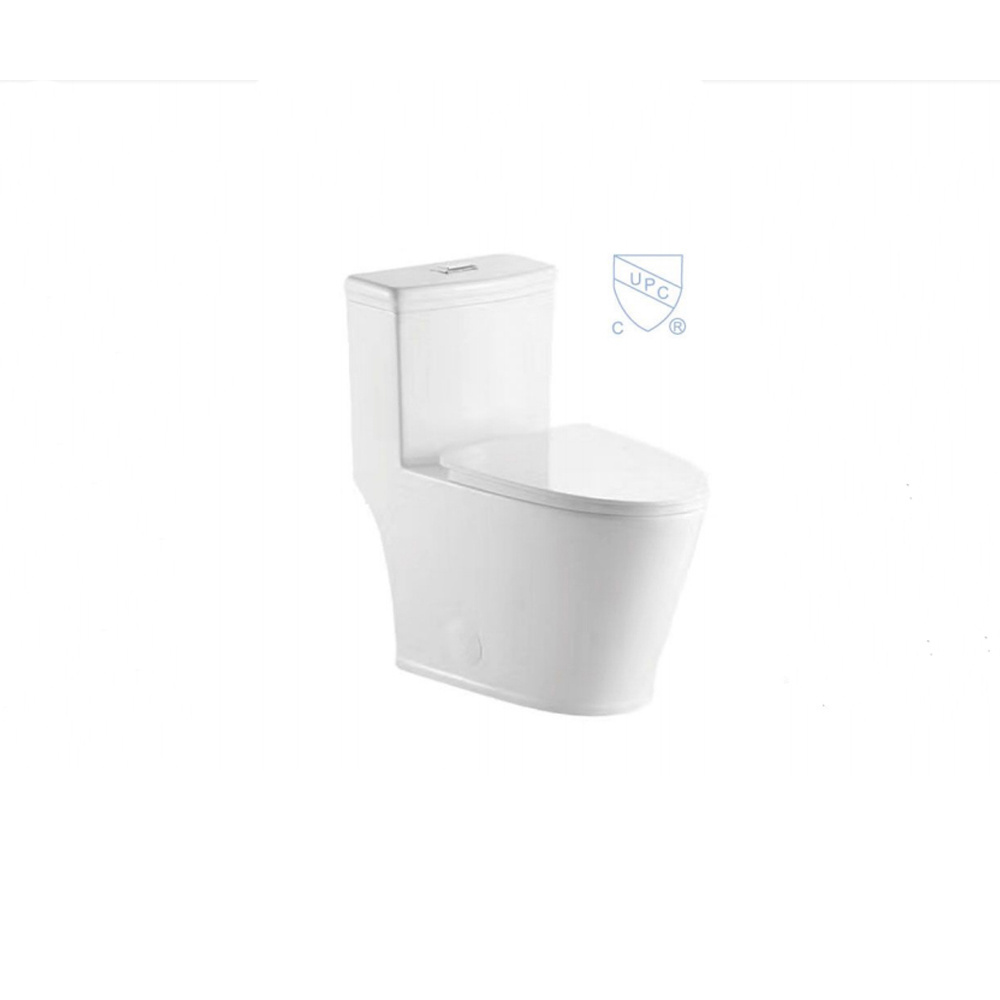 Cheap Modern White Glazed Ceramic Toilet Bowl WC One Piece Toilet With Soft Close Seat Cover