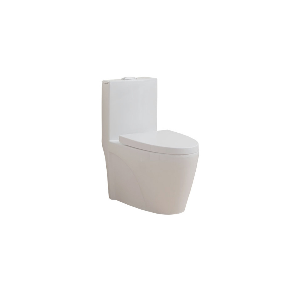 Single Hole UPC Bathroom WC One Piece Toilets With Side Flushing