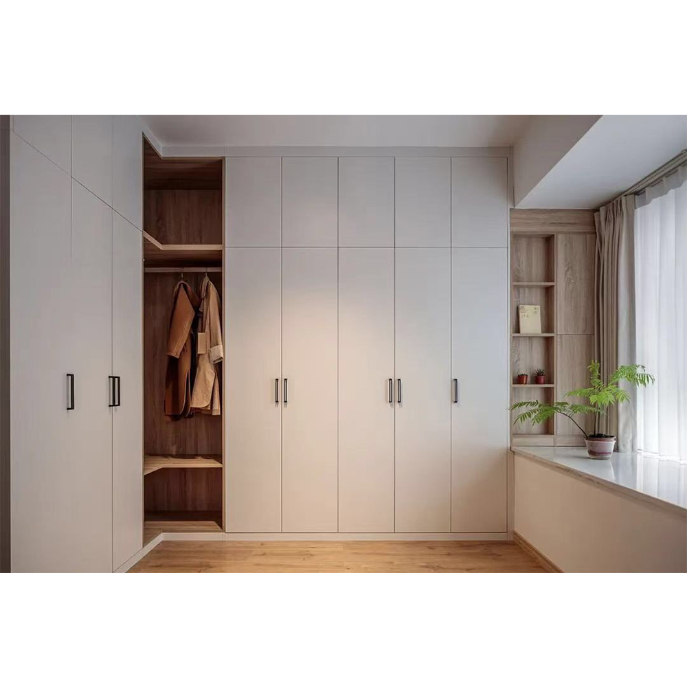 Luxury Glass Door Lighting Walk In Closet Bedroom Wardrobe Modular Customized Closets With Jewelry Drawers Island