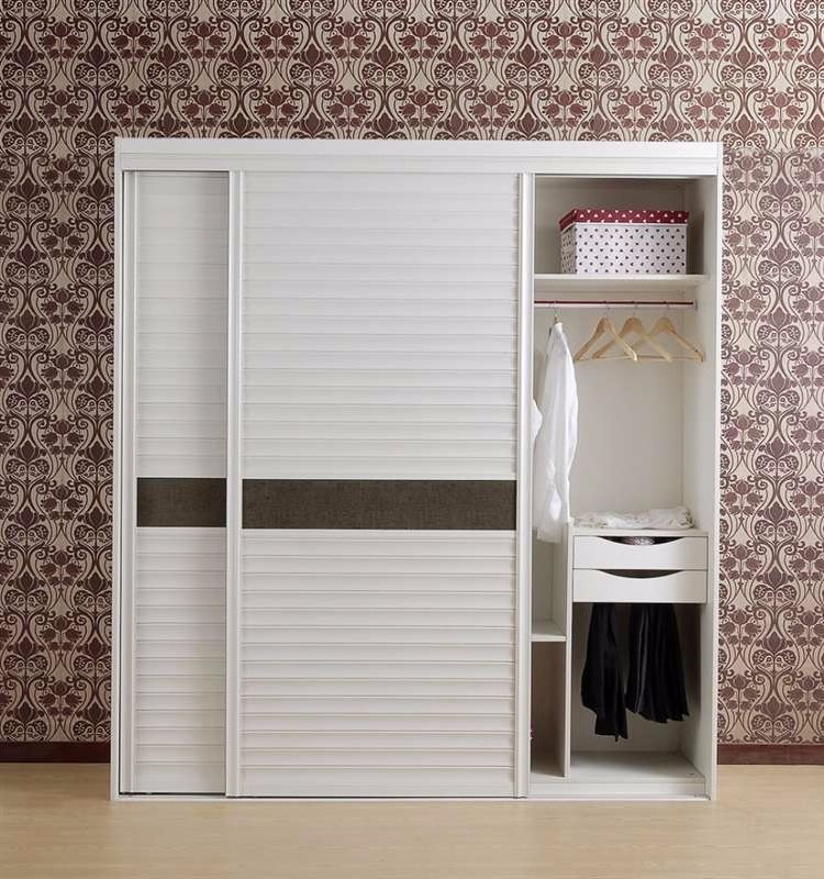 Australian Style L Sharpe Grey Finished Melamine Wardrobe Closet