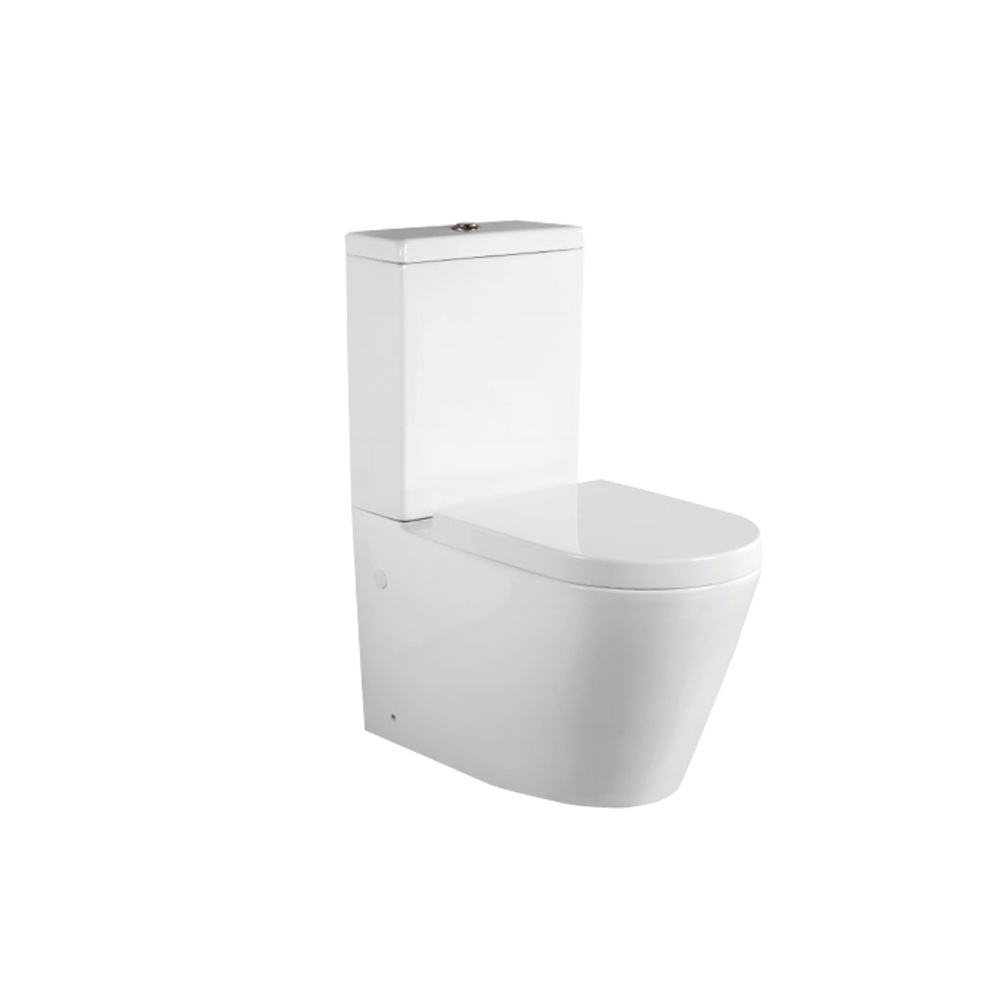 High Glazed White Ceramic Water Saving P Trap 180mm Two Piece Toilet Cheap Water Closet Home Use