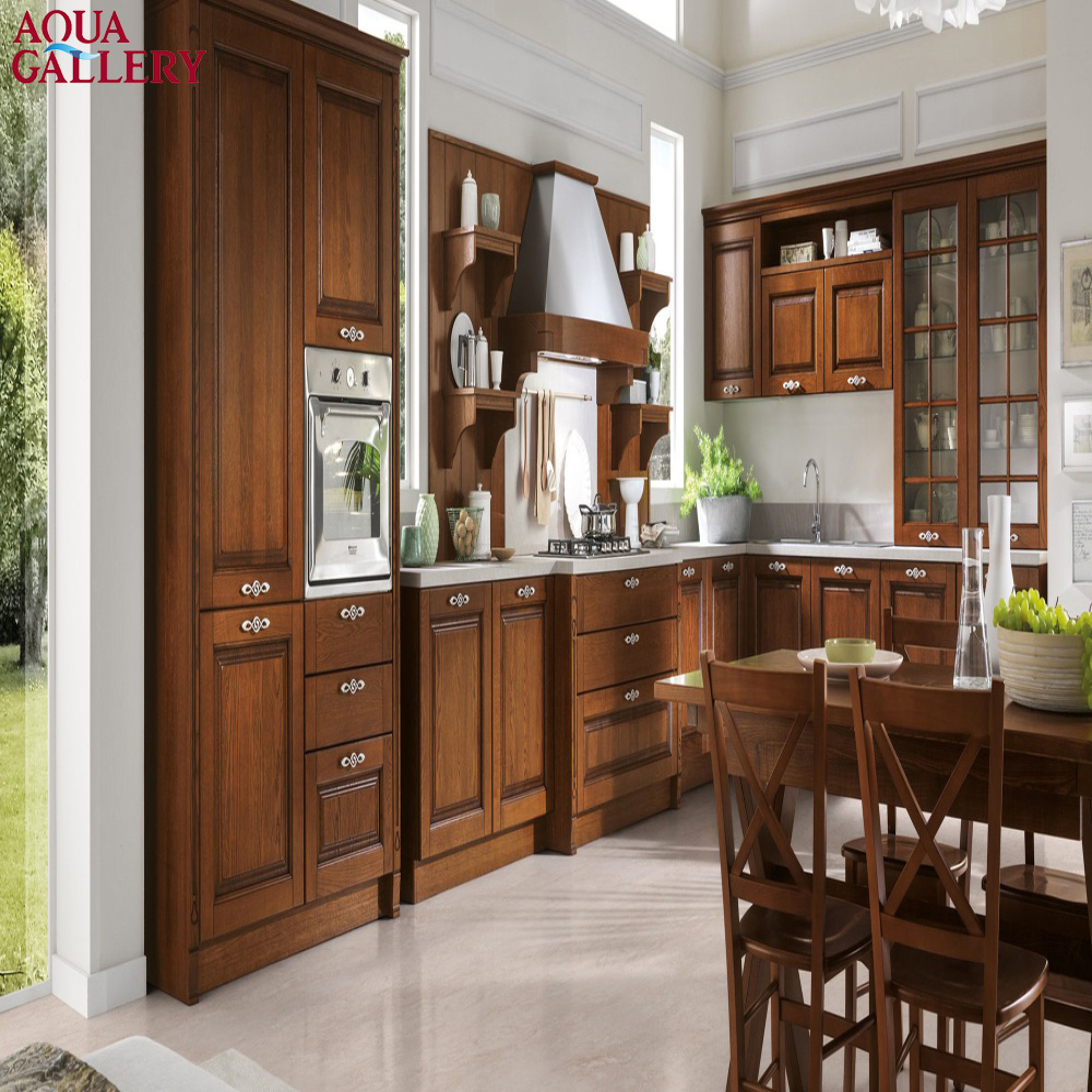 Classical Solid Wooden Customized Kitchen Pantry