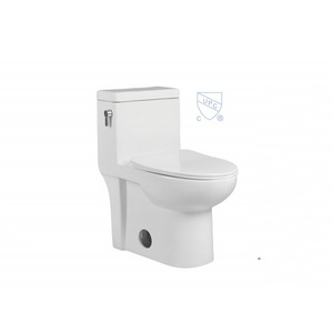 Single Hole UPC Bathroom WC One Piece Toilets With Side Flushing