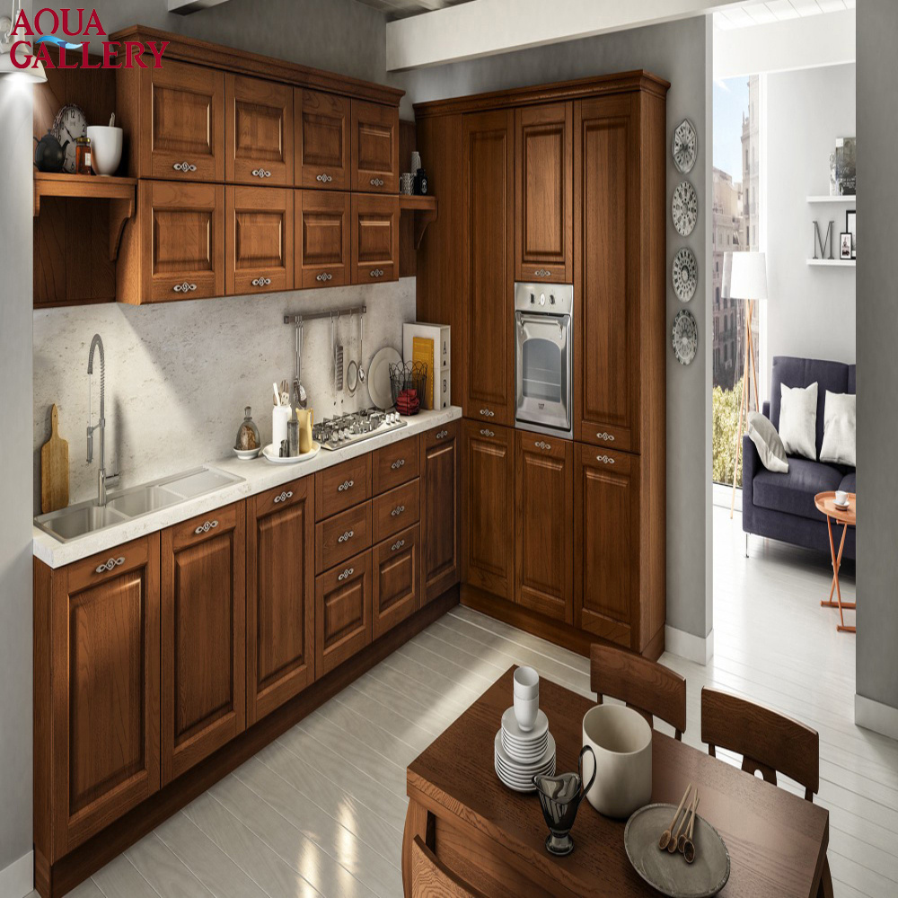 Classical Solid Wooden Customized Kitchen Pantry