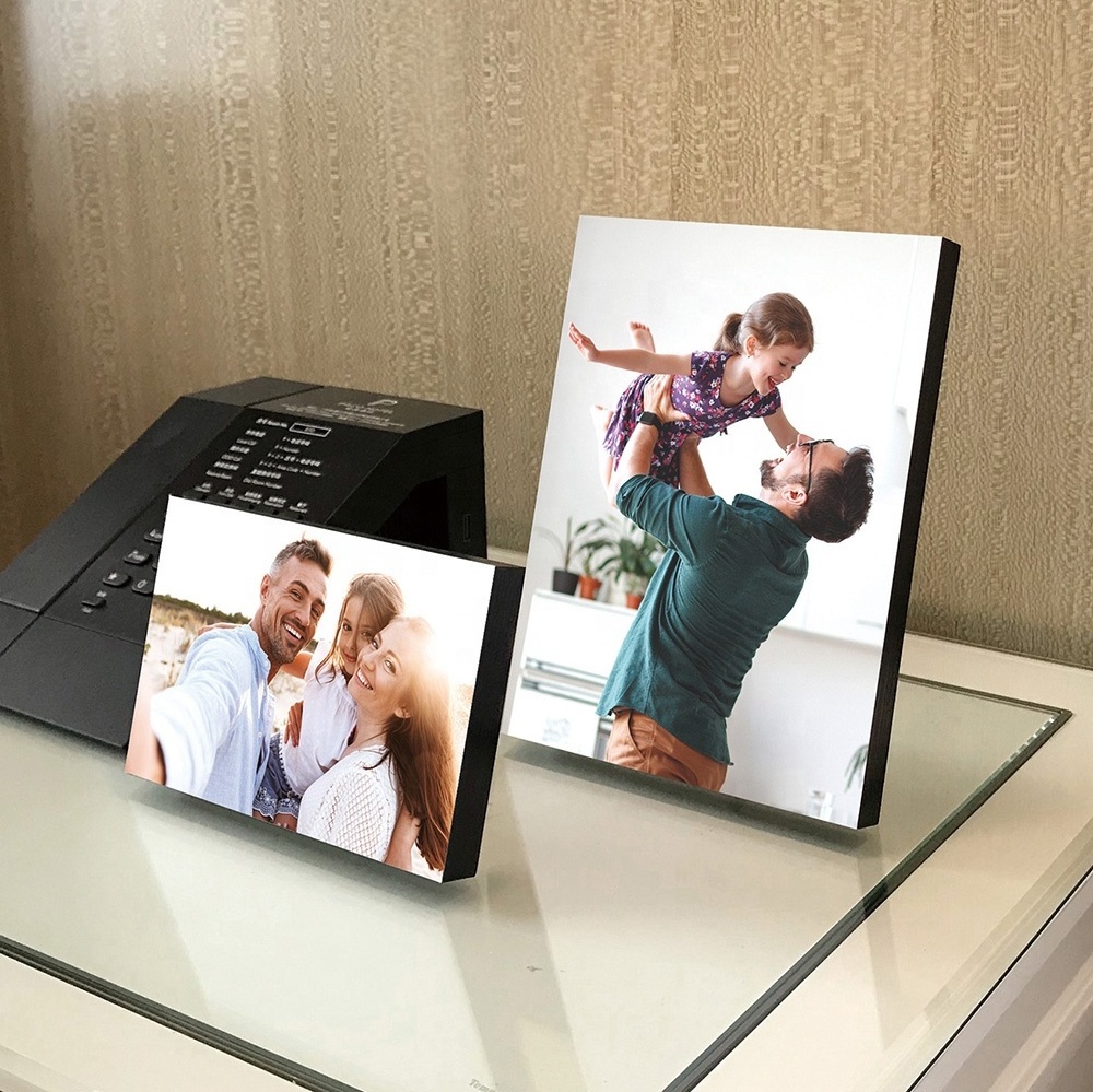 Factory Direct Adhesive Light Weight Photo Panel Wall Display Frame Self Stick Photo Block for Picture Display