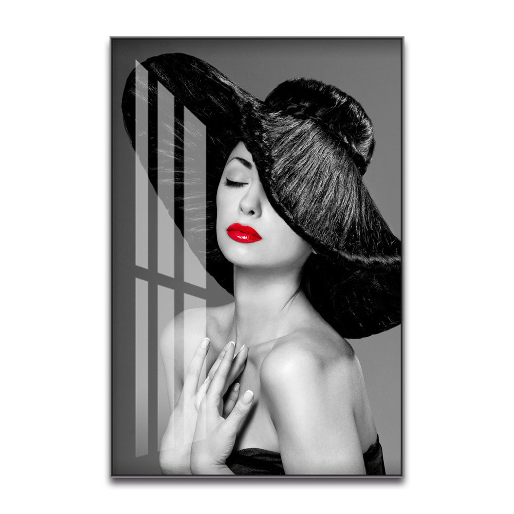 Factory Direct Price Portrait Canvas Acrylic Wall Art Home Decor Poster Framed Painting Nude Lady Decoration for hotel